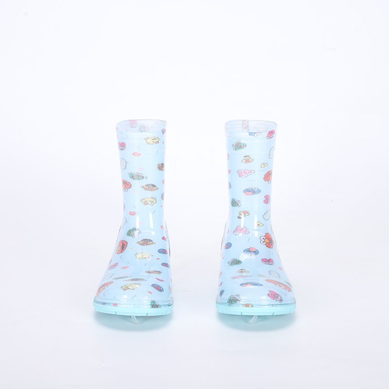 Cheap factory unisex cheap waterproof transparent pvc plastic rainboots kids rain boots
