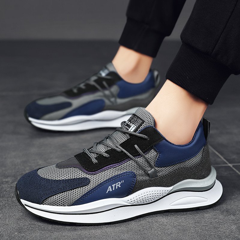 high quality black chunky spring boots sports fashion casual sneakers chaussure for men running shoes