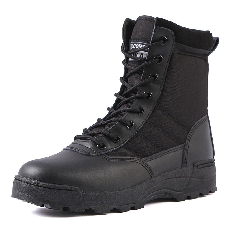 JinTeng Wholesale Hot Sale High Quality Outdoor Activity Sand Black Green Waterproof Safety Shoes Work Hiking Tactical Boots