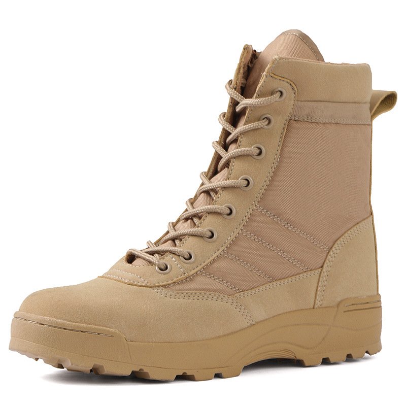 JinTeng Wholesale Hot Sale High Quality Outdoor Activity Sand Black Green Waterproof Safety Shoes Work Hiking Tactical Boots