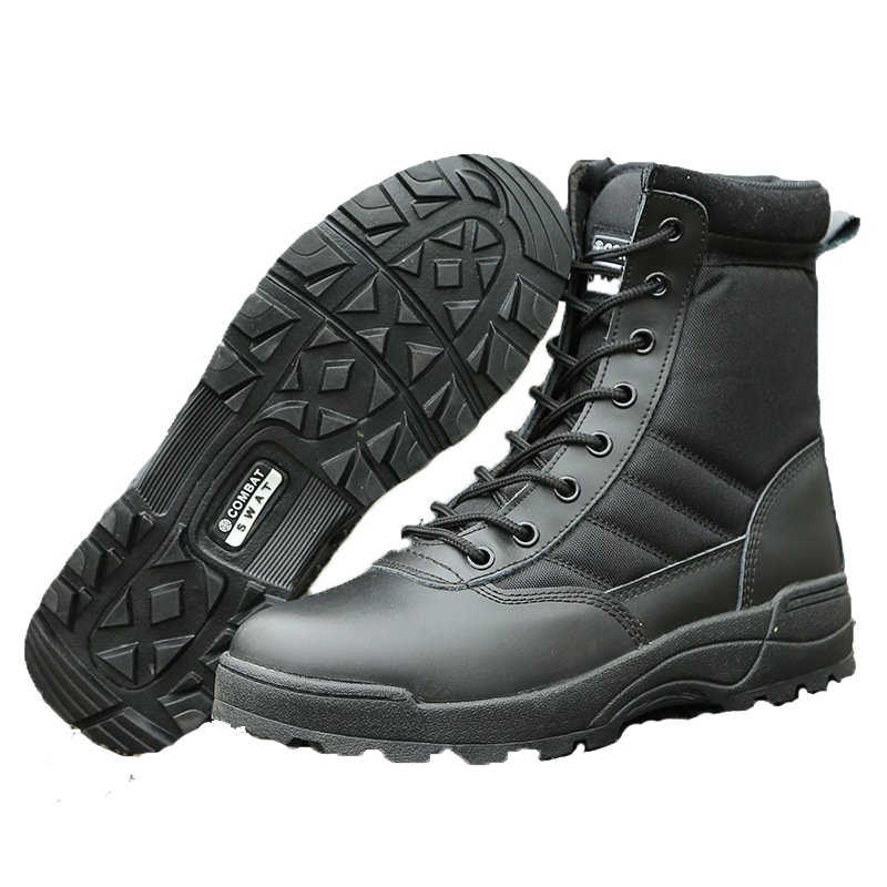 JinTeng Wholesale Hot Sale High Quality Outdoor Activity Sand Black Green Waterproof Safety Shoes Work Hiking Tactical Boots