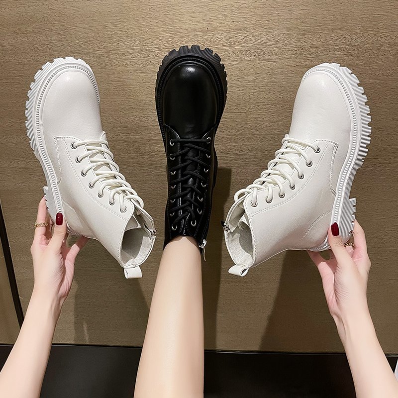 2022 winter new arrival fashion boots zip up women boots square heels casual boots