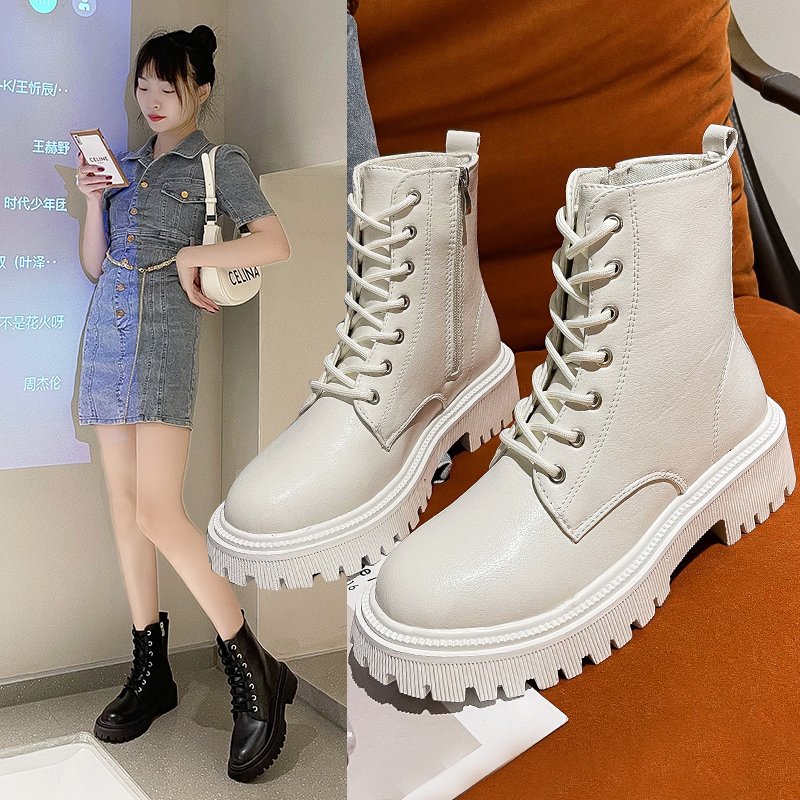 2022 winter new arrival fashion boots zip up women boots square heels casual boots