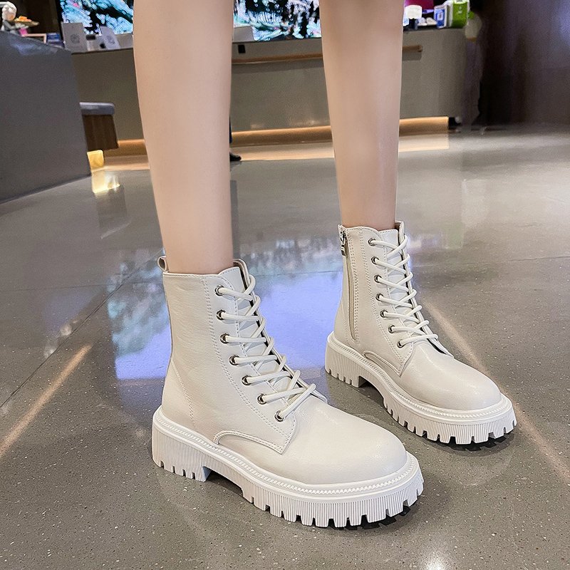 2022 winter new arrival fashion boots zip up women boots square heels casual boots
