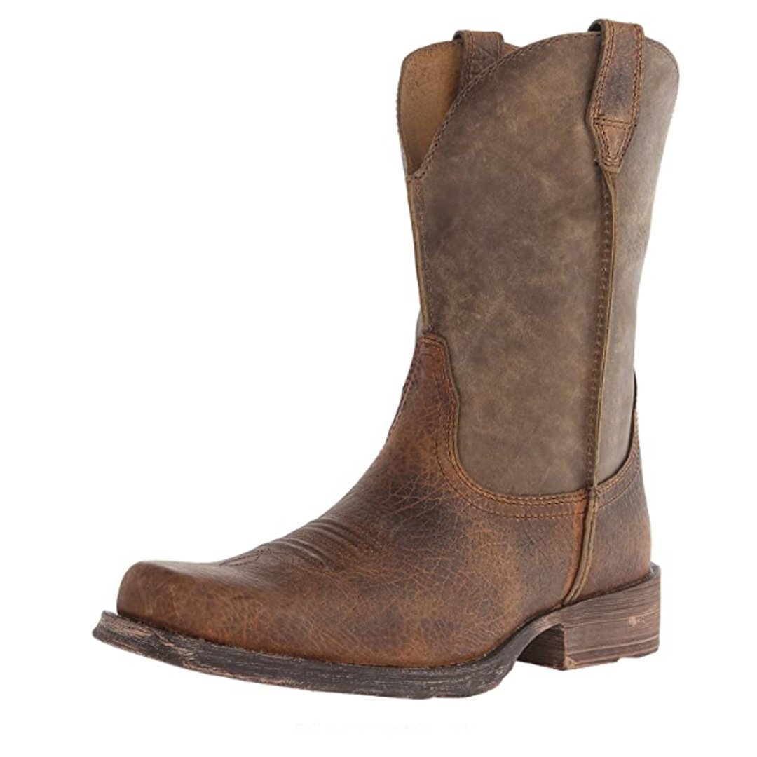 Custom Printing Fashionable Outdoor Genuine Leather Western Cowboy Safety Boots Cowboy Boots Men