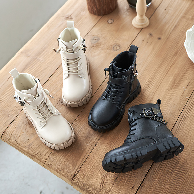 Western Designer Casual Winter Shoes for Kids Wholesale Fashion Little Children Martin Boots Customized Fashion Boots for Girls