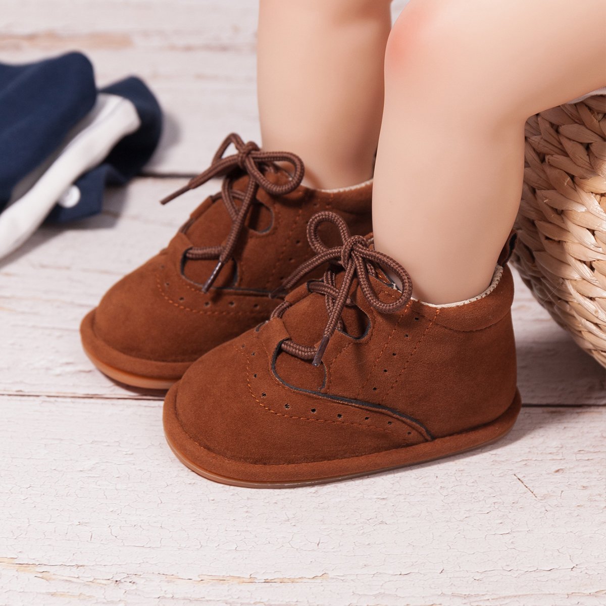 New Arrival Fashional Warm Winter Walking Shoes Bebe Deerskin Suede Baby Boots Breathable Organic Winter Baby Boots