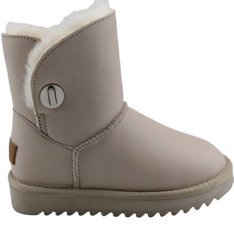 CF-612 Sheepskin Factory Wholesale Thick Sole 2023 New Arrival Women Winter Snow Boots