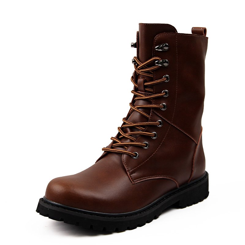 PU Ankle Boot Mens Snow Shoe High Top Snow Boot Martin Boots