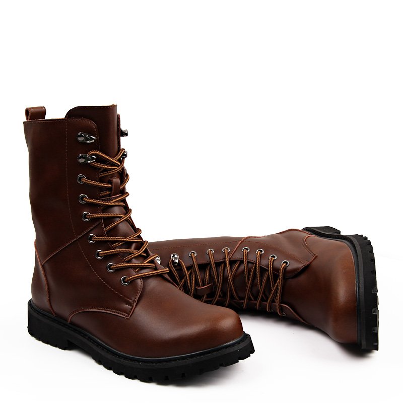 PU Ankle Boot Mens Snow Shoe High Top Snow Boot Martin Boots