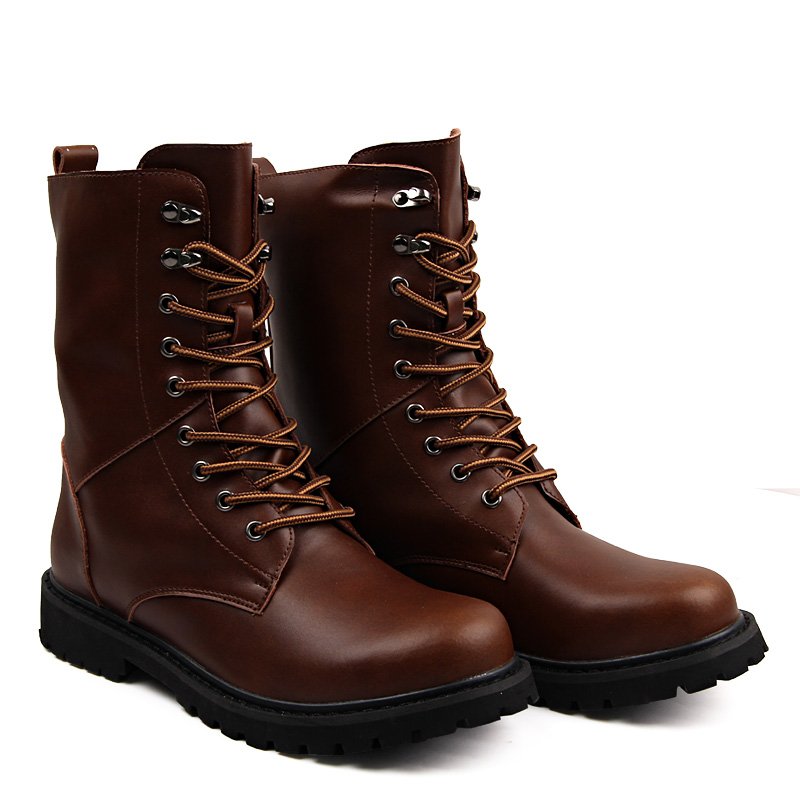 PU Ankle Boot Mens Snow Shoe High Top Snow Boot Martin Boots
