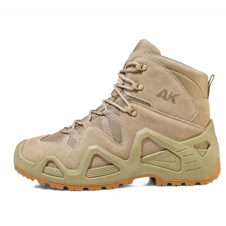 Winter Warm Green Desert Low Top Shoes De Cuero Combat Hiking Desert Men Black Tactical Boots