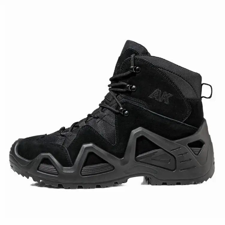 Winter Warm Green Desert Low Top Shoes De Cuero Combat Hiking Desert Men Black Tactical Boots
