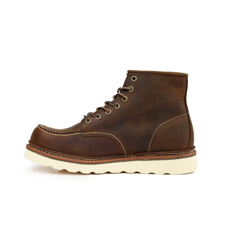 Unisex Work Boots Breathable and Anti-Slippery Combat Style Casual Desert Leather for Winter and Summer Rubber Outsole