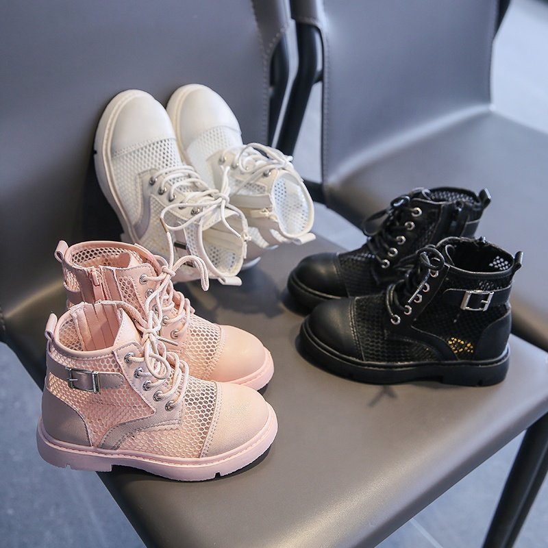 2021 New Fashion Kids Casual Boots Children's Summer Ankle Size 26-36 Girl Boots Girls Shoes Kids Unisex Mesh Shoes For Kids