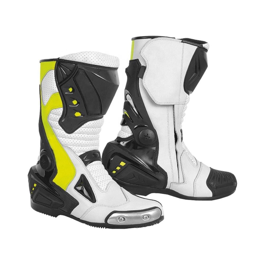 Biker-Touring High Quality Breathable Motocross Motorcycle Riding Waterproof Boots Long Motorcycle Shoes Racing Men's Boots