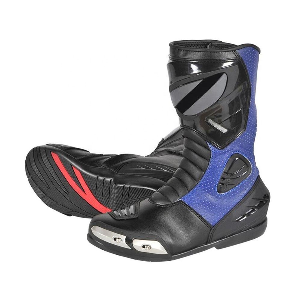 Biker-Touring High Quality Breathable Motocross Motorcycle Riding Waterproof Boots Long Motorcycle Shoes Racing Men's Boots