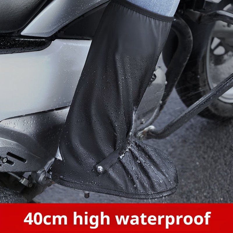 Unisex Plastic Travel Reusable Anti-Slip Waterproof Reflective Rain/Snow Shoes Boot Overshoe Protector Covers Men Women's Design