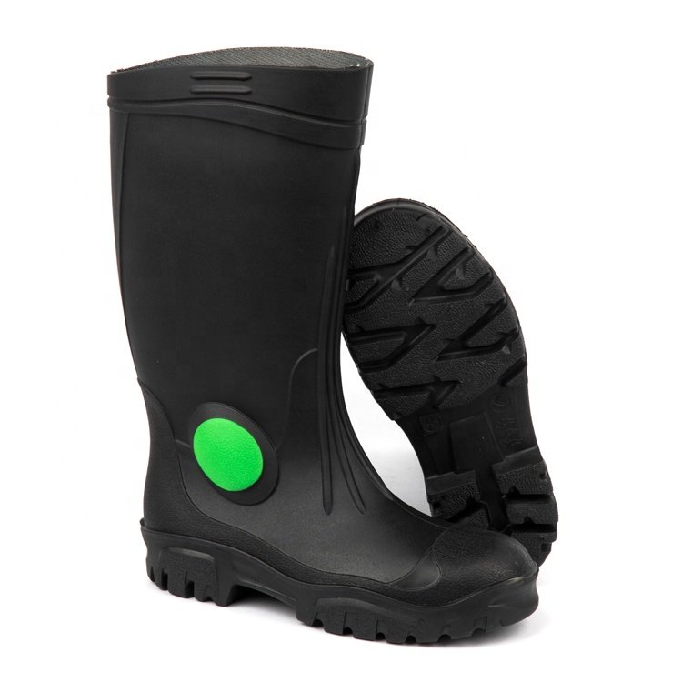 Custom Knee High Agriculture Cheap Men Farming Rain Boots Steel toe Yellow Work Wellington Gumboots