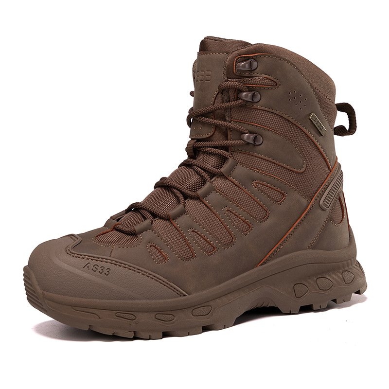 Waterproof Tactical Boots Men Rubber Piece Protect Hiking Boots Outdoor Training Boots