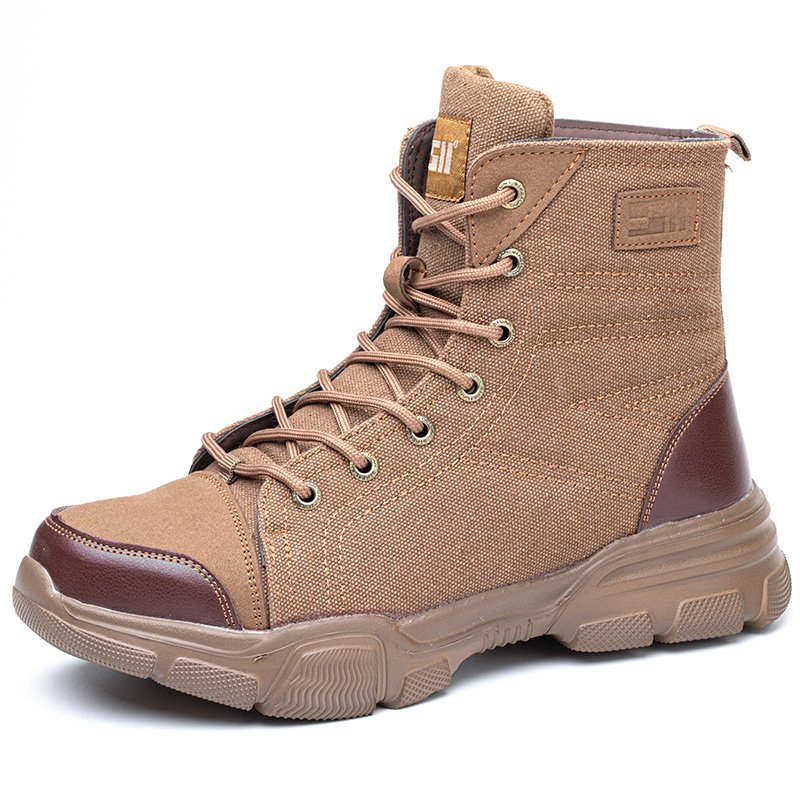 Men's 611 6" Lace To Toe Light Weight Safety Working Boots Shoes With Wide Steel Toe And Kevlarr Plate