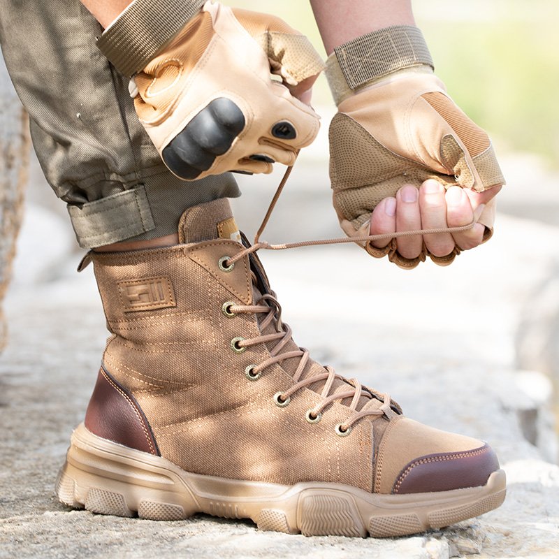 Men's 611 6" Lace To Toe Light Weight Safety Working Boots Shoes With Wide Steel Toe And Kevlarr Plate