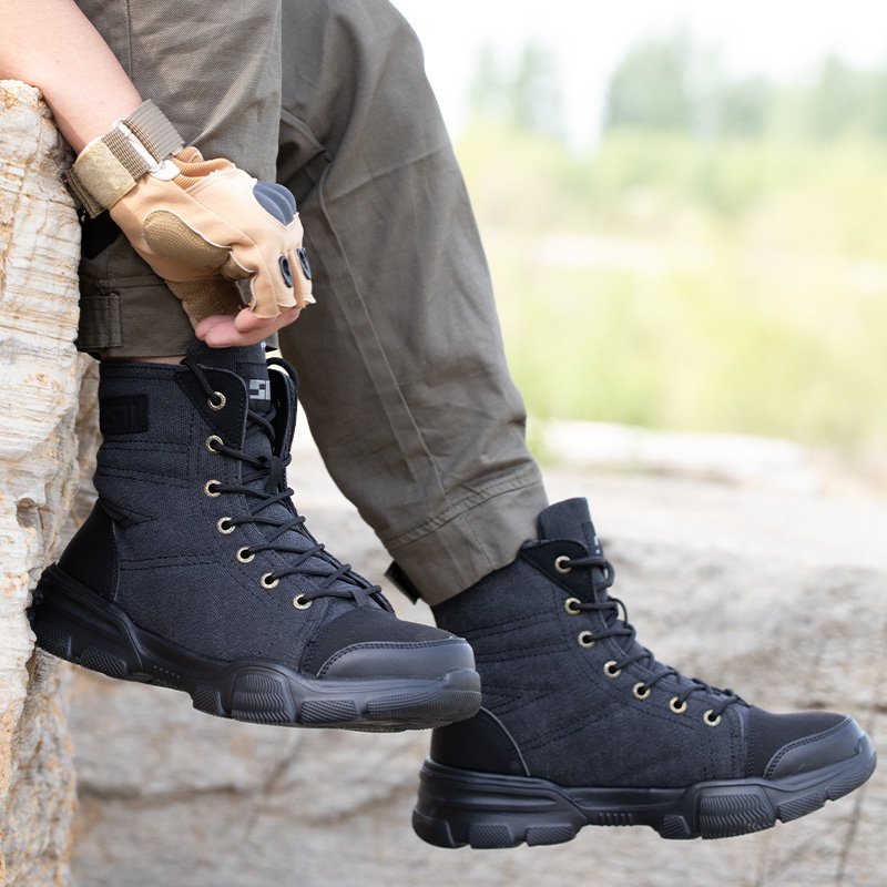 Men's 611 6" Lace To Toe Light Weight Safety Working Boots Shoes With Wide Steel Toe And Kevlarr Plate