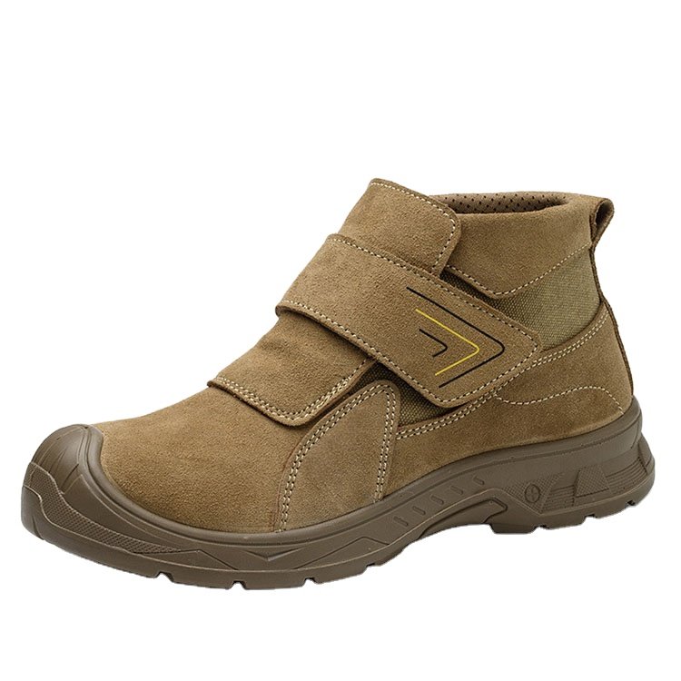 Good quality safety boots for men steel toe winter warm plush boots mens boots leather genuine