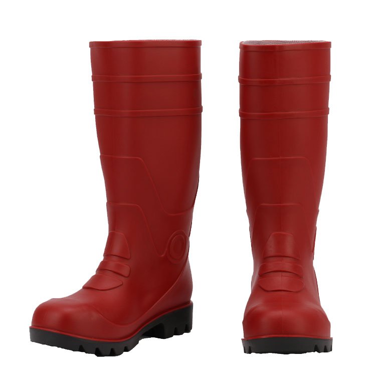 custom agriculture cheap rain boots pvc gum boots adult safety waterproof men red pvc rain boots