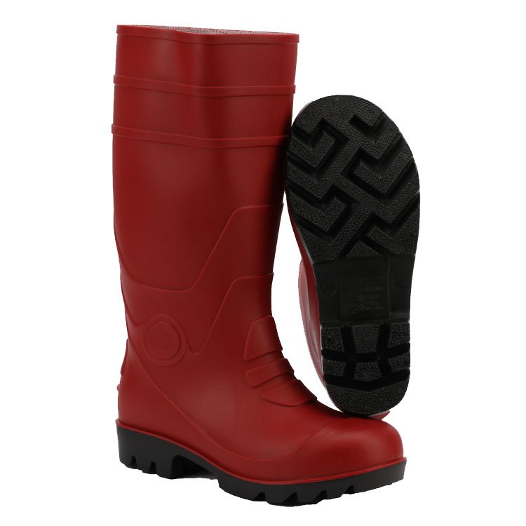 custom agriculture cheap rain boots pvc gum boots adult safety waterproof men red pvc rain boots