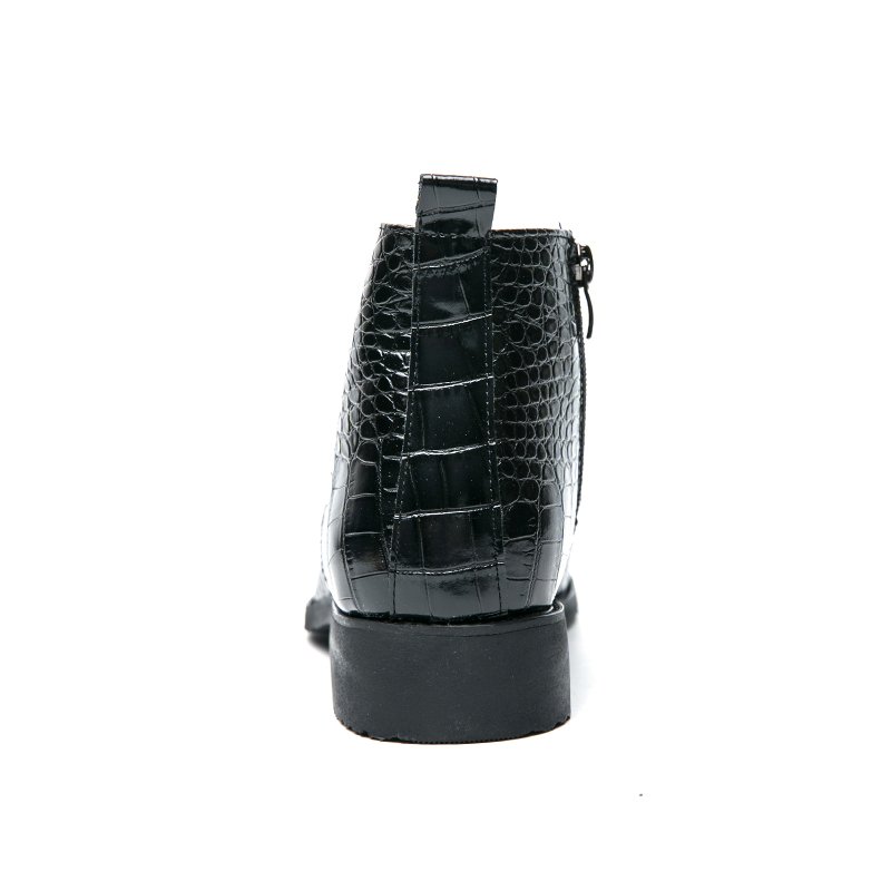 Factory Wholesale Lace-Up Men's Leather Shoes Boots Business Flat Dress Casual High-Top Shoes