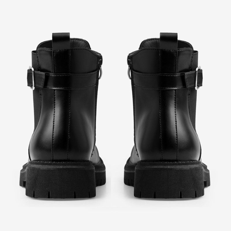 4E Wide Shoes Factory Wholesale Custom Ladies Casual Fashion Classic Pu Students Comfortable Flat Lady martin boots Women Boots