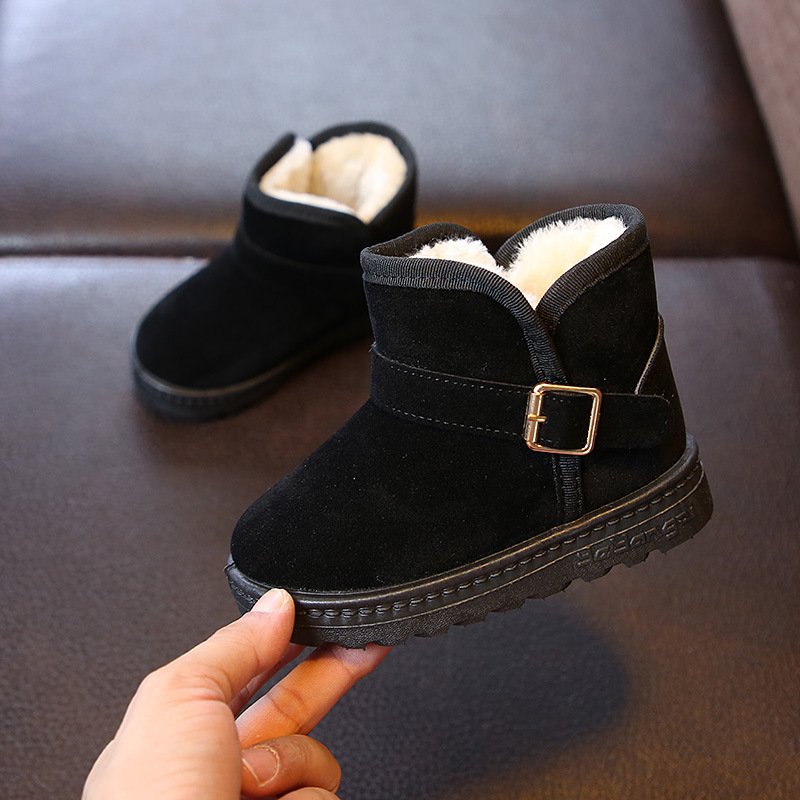 winter new children's shoes baby cotton shoes plus velvet thickening kids snow boots warm non-slip Boys' and Girls cotton boots