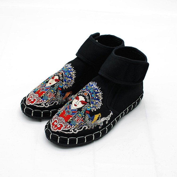 Manufacturer Spot Padded Comfortable Snow Boots Keep Warm Embroidery Ankle Boot