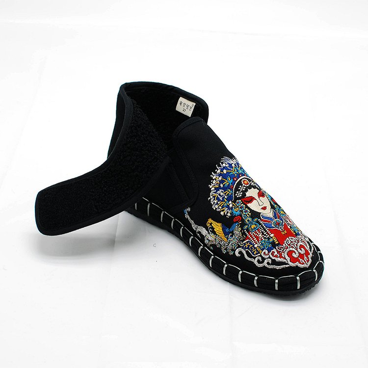Manufacturer Spot Padded Comfortable Snow Boots Keep Warm Embroidery Ankle Boot