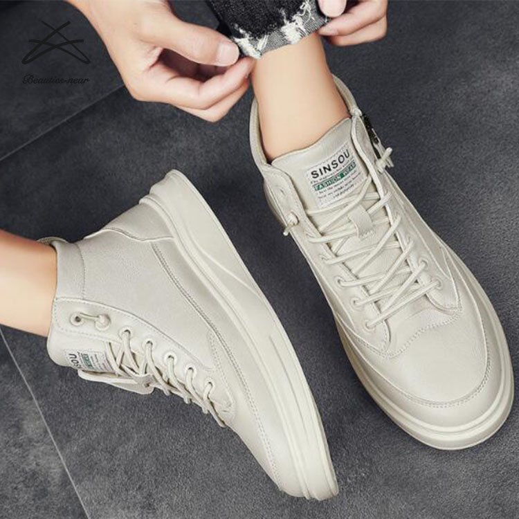 Fashion mens ankle length styles shoes zip men pu leather boots casual sports running casual sport shoes