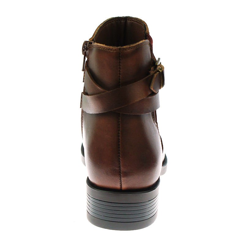 Ladies basic fashionable causal ankle boots and booty low heel shoes wraparound strap booties