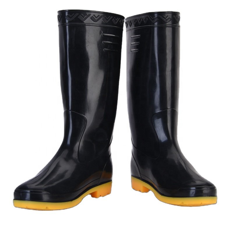 Cheap Pvc High Heel Safety Rain Boots Agricultural Waterproof For Men