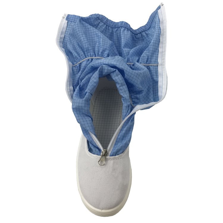 For Electronics Industry Cleanroom Long Anti-Static Safety Work Boots ESD PVC Autoclavable Boots