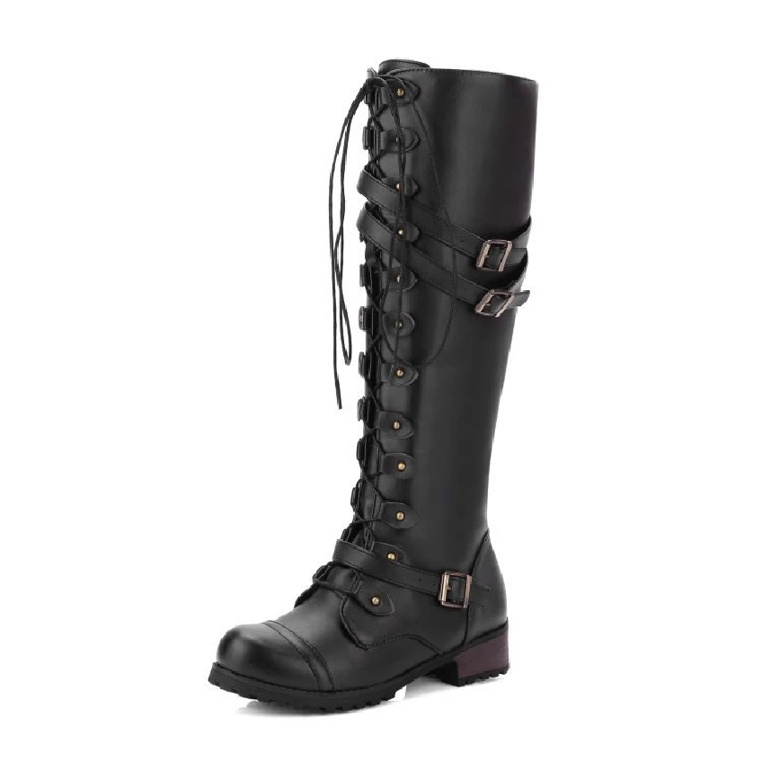 Autumn Winter Heel Style Fabric Packing Pattern For Women Ladies Boots High Heels Sexy Ladies Leather Boots Women Knee High