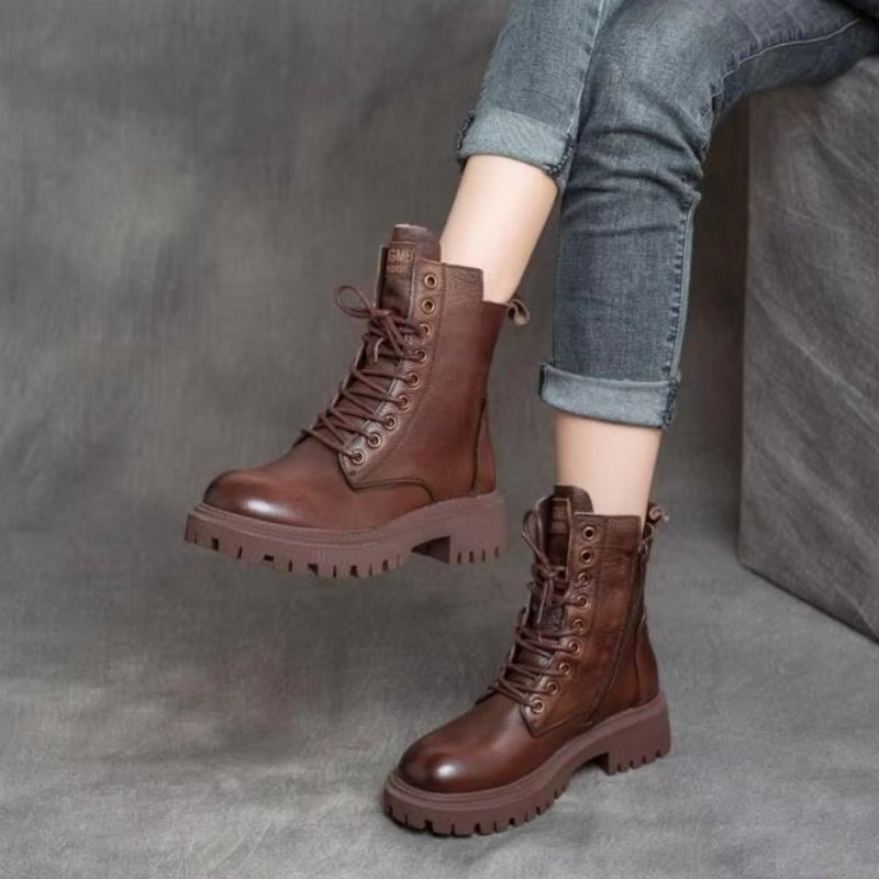 Elegant boots Fashion Designer Boots Shoes Black women's ankle leather boots for ladies