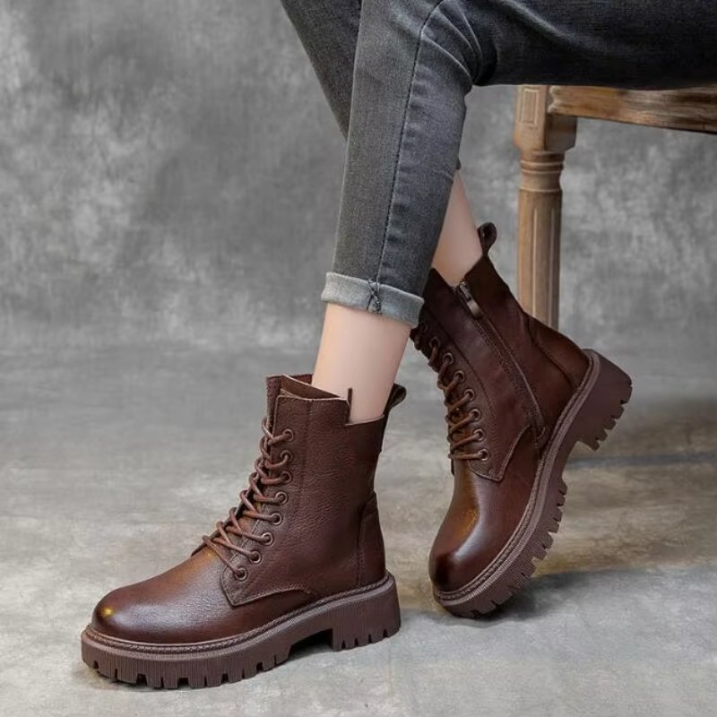 Elegant boots Fashion Designer Boots Shoes Black women's ankle leather boots for ladies