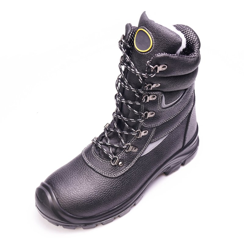 Men's Non-Slip Ankle-High Work Boots Protective Shoes fur lining Winter Hiking Shoes
