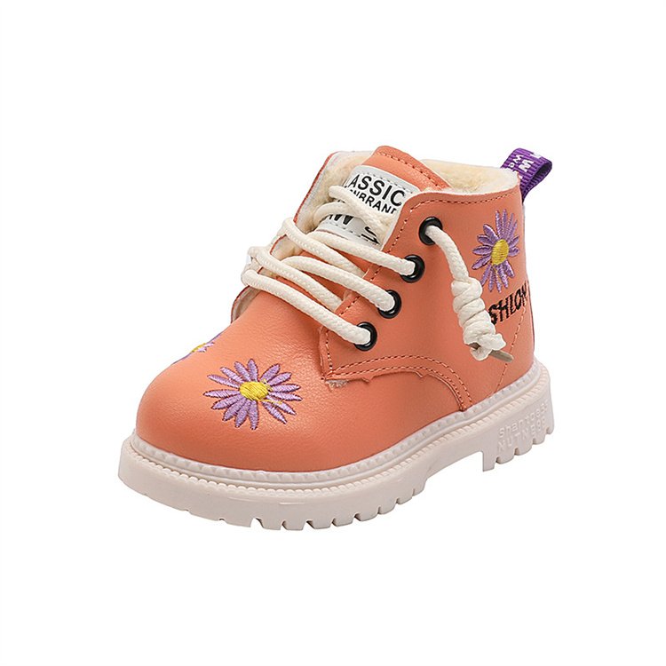 Fashionable children's cotton shoes Boys warm plus cotton ankle boots girls warm winter boots