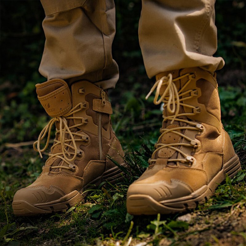 Custom Outdoor Hunting Boots Custom Waterproof Boots Tactical Combat Boots With YKK Zipper For Sale