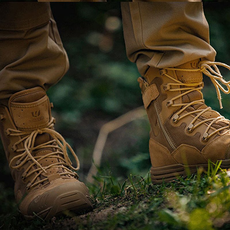 Custom Outdoor Hunting Boots Custom Waterproof Boots Tactical Combat Boots With YKK Zipper For Sale