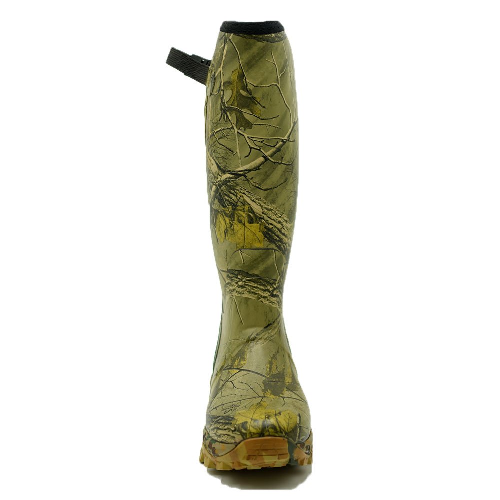 Factory Hand Made Men's Waterproof Camo Durable Ankle Rubber Hunting Boots With Neoprene Lining
