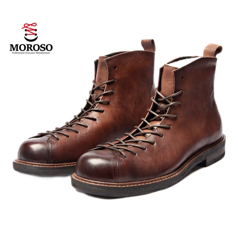 2023 New style in spring and summer cowboy boots men martin boots hommes leather boots for men