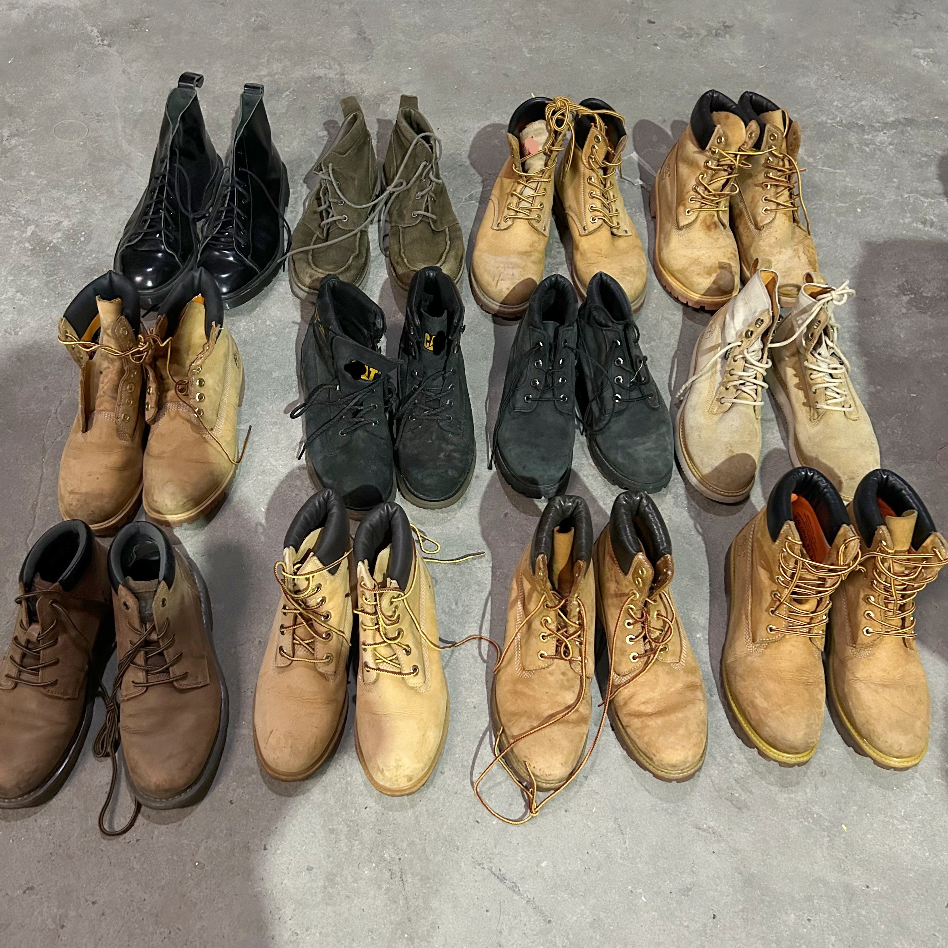 Direct supplier wholesale used brand boots secondhand climbing shoes hiking Martin boot outdoor shoe