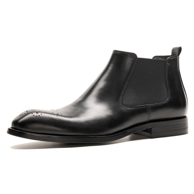 High quality ankle dress men boots genuine leather custom classic chelsea boots men business wholesaler Party men's boots